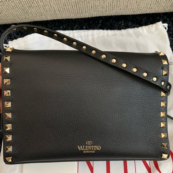 Valentino rockstud shoulder crossbody medium bag - Picture 3 of 13